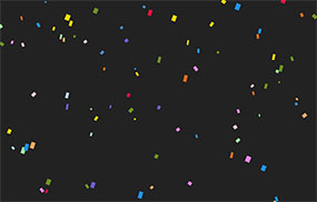 H5 Canvas彩色纸屑散落特效